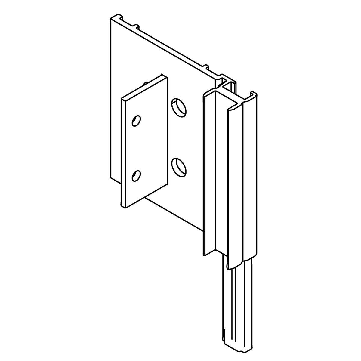 Kohler Genuine Parts Cleat Assembly, Right - Bright Dipped Silver