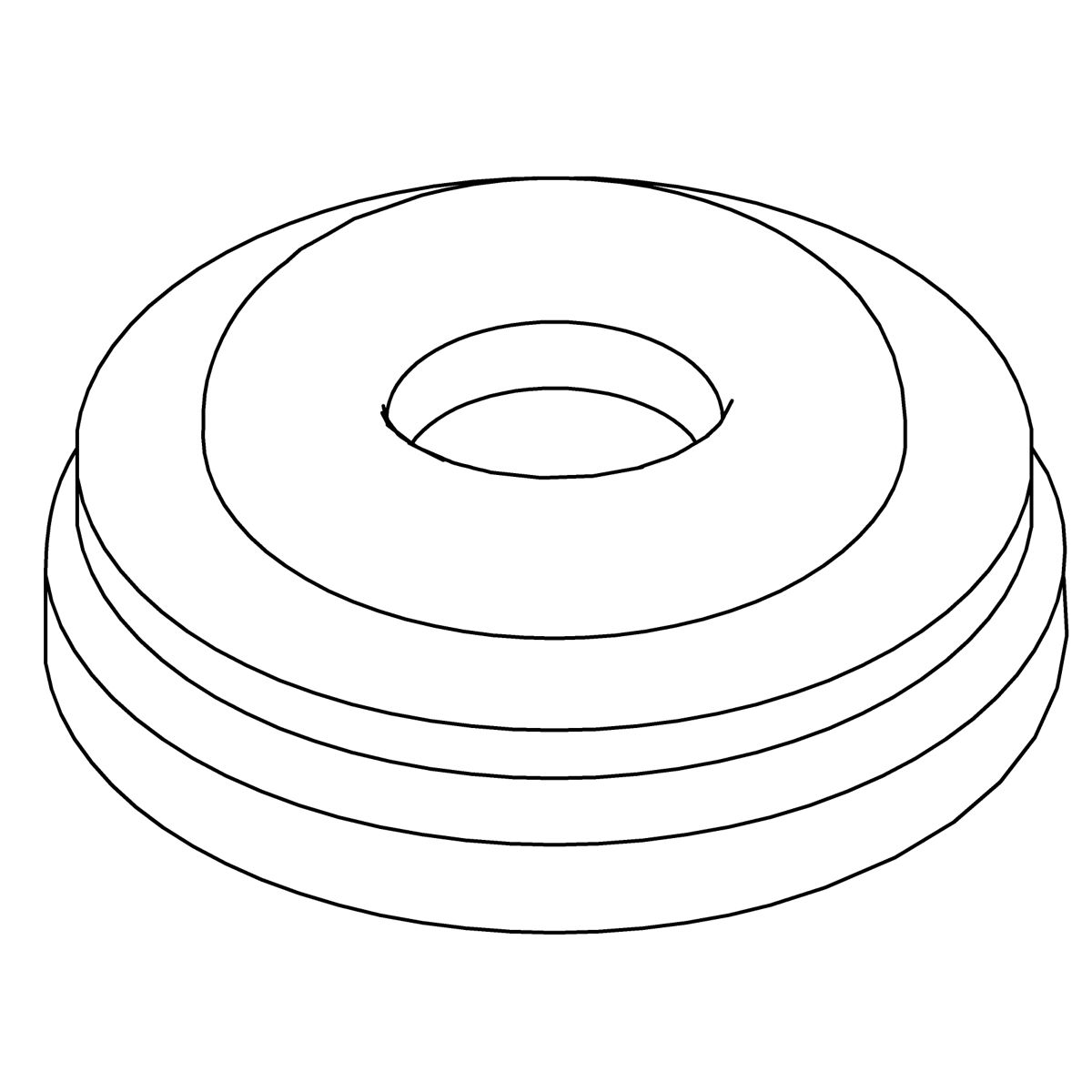 Kohler Genuine Parts Grommet, Flexible, 1/2 ID