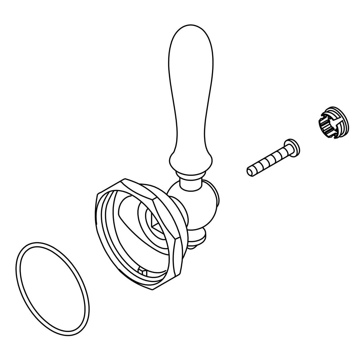 Kohler Genuine Parts Handle KIT - Vibrant Brushed Moderne Brass