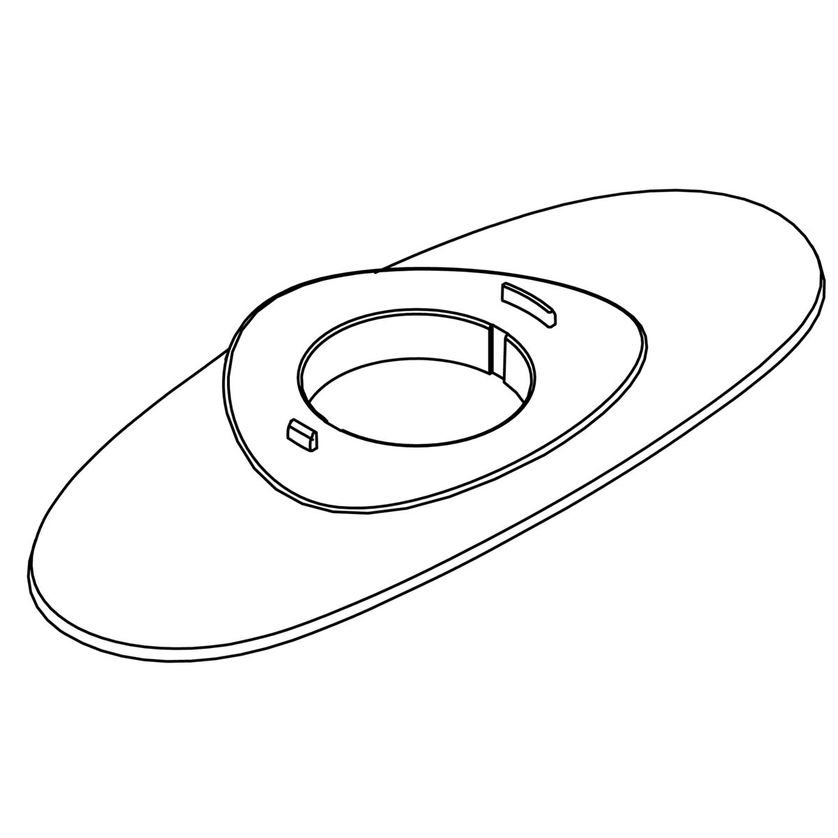 Kohler Genuine Parts Service KIT, Escutcheon - Vibrant Brushed Moderne Brass