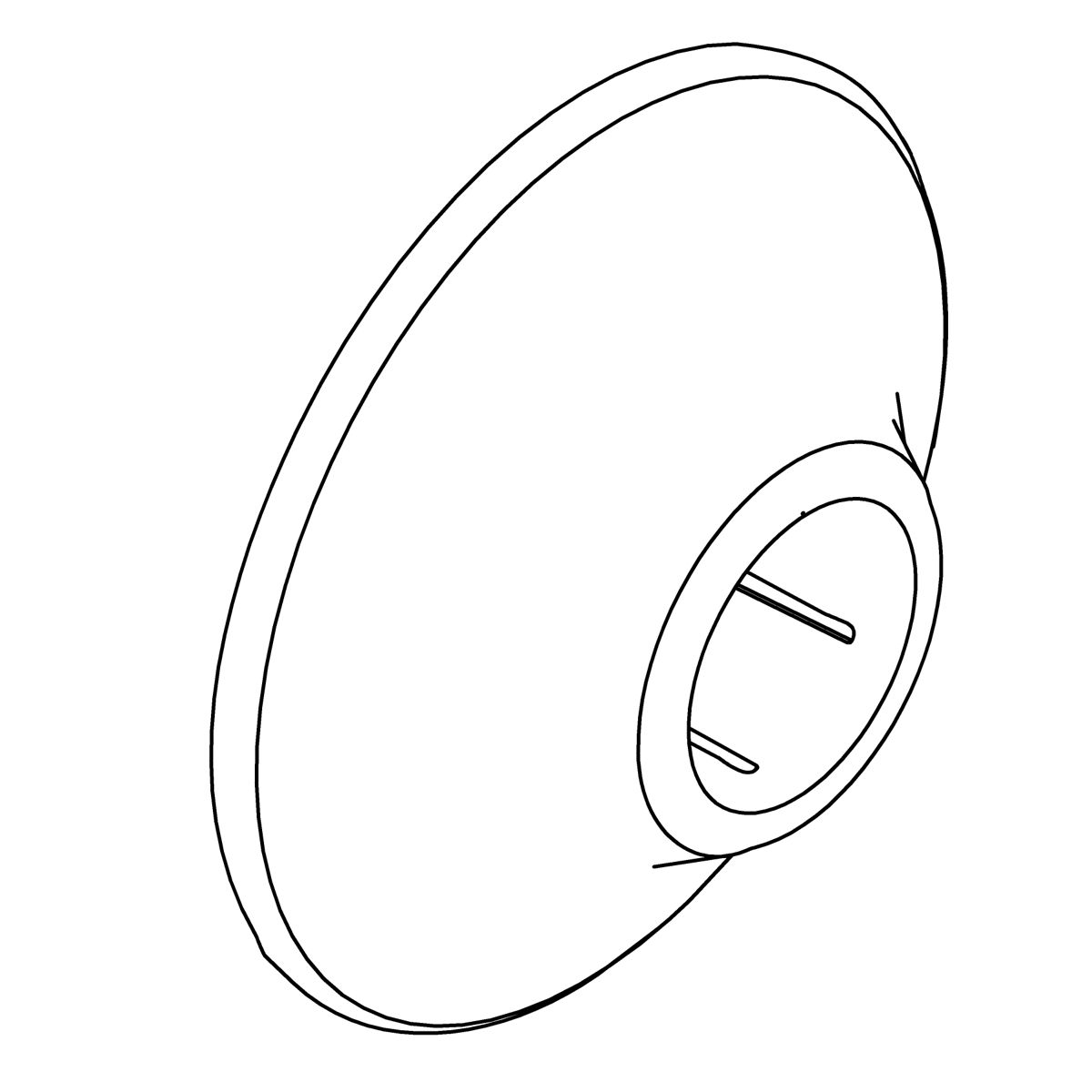 Kohler Genuine Parts Shower ARM Flange - Matte Black