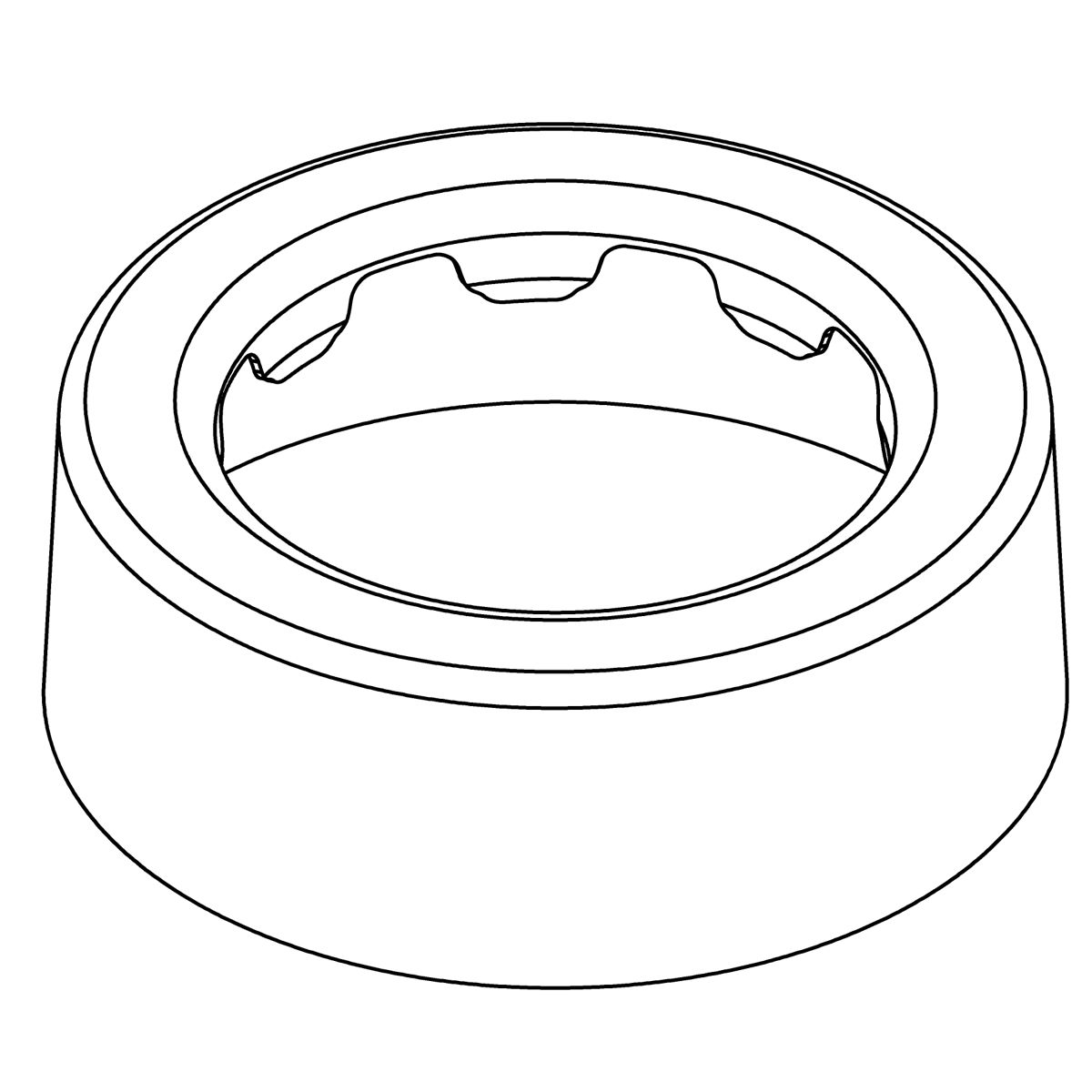 Kohler Genuine Parts Escutcheon - Vibrant Brushed Moderne Brass