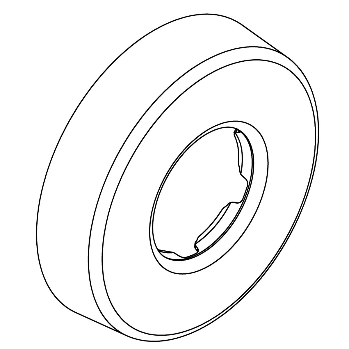 Kohler Genuine Parts WALL Escutcheon - Polished Chrome