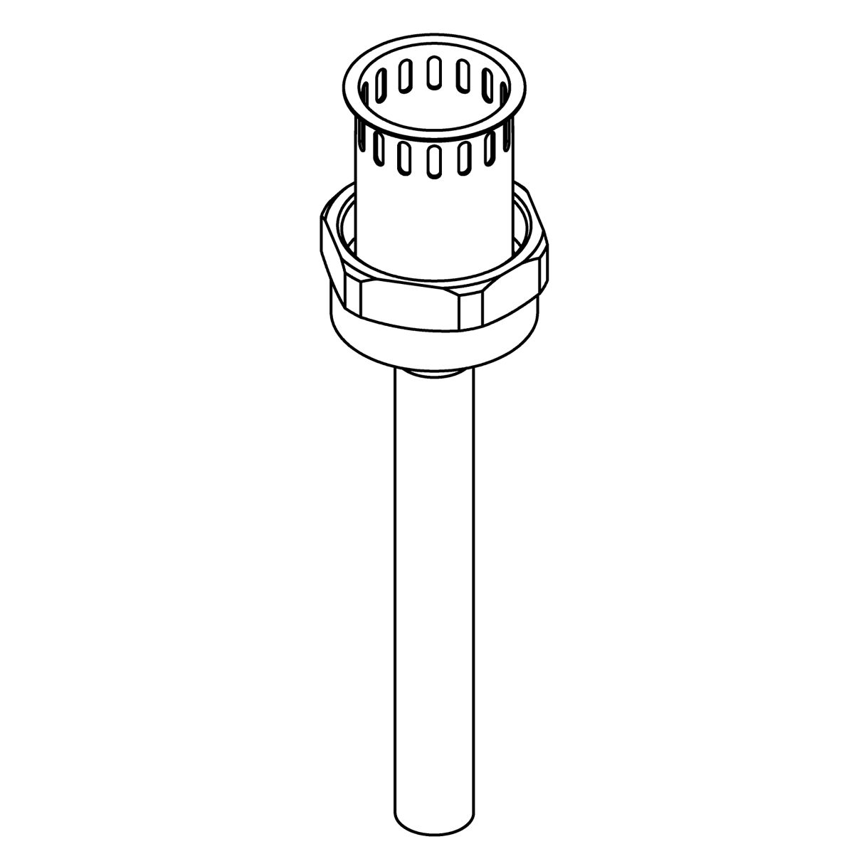 Kohler Genuine Parts TAIL Piece Assembly, 3/4 - Vibrant Brushed Moderne Brass