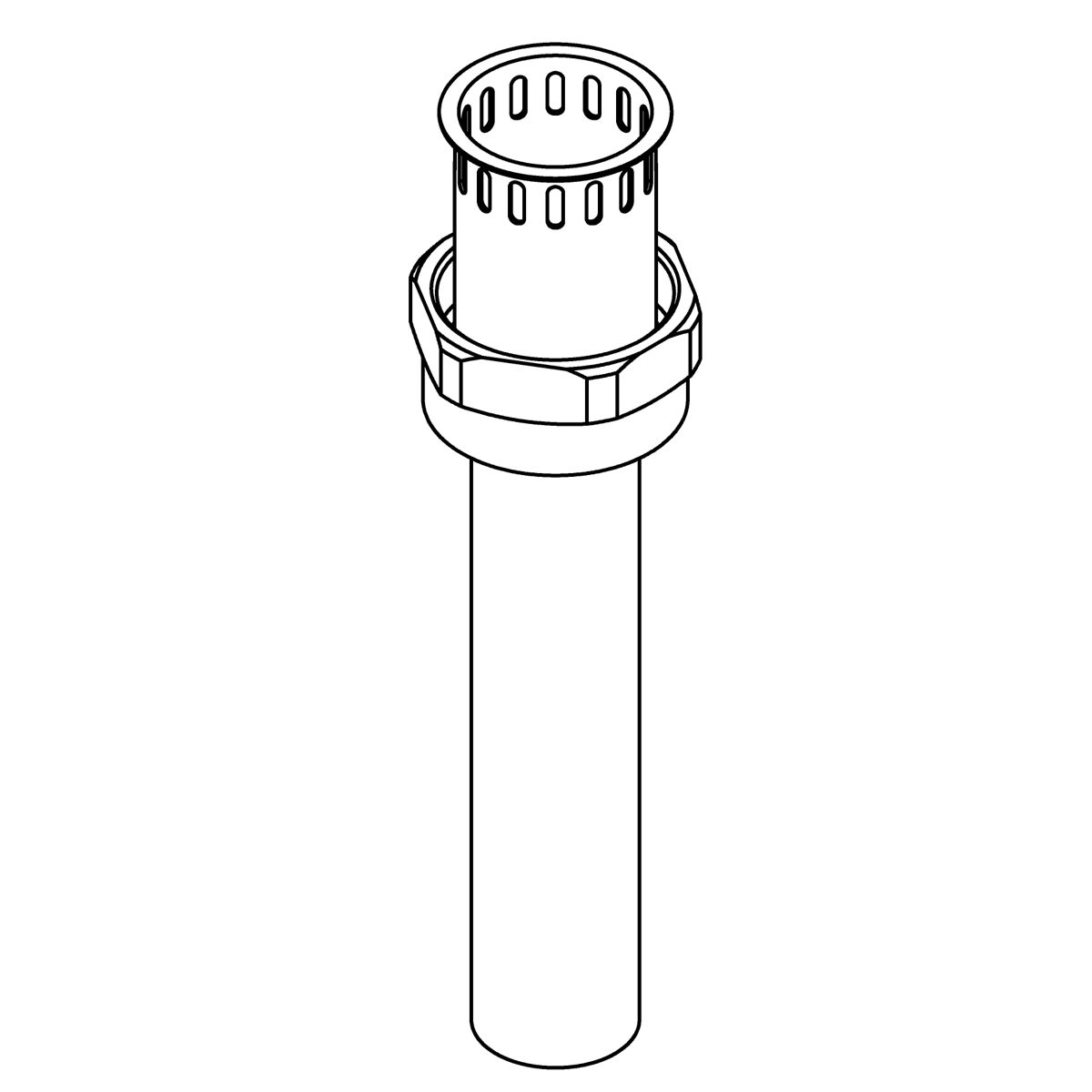 Kohler Genuine Parts Tailpiece Assembly, 1-1/4- - Polished Chrome