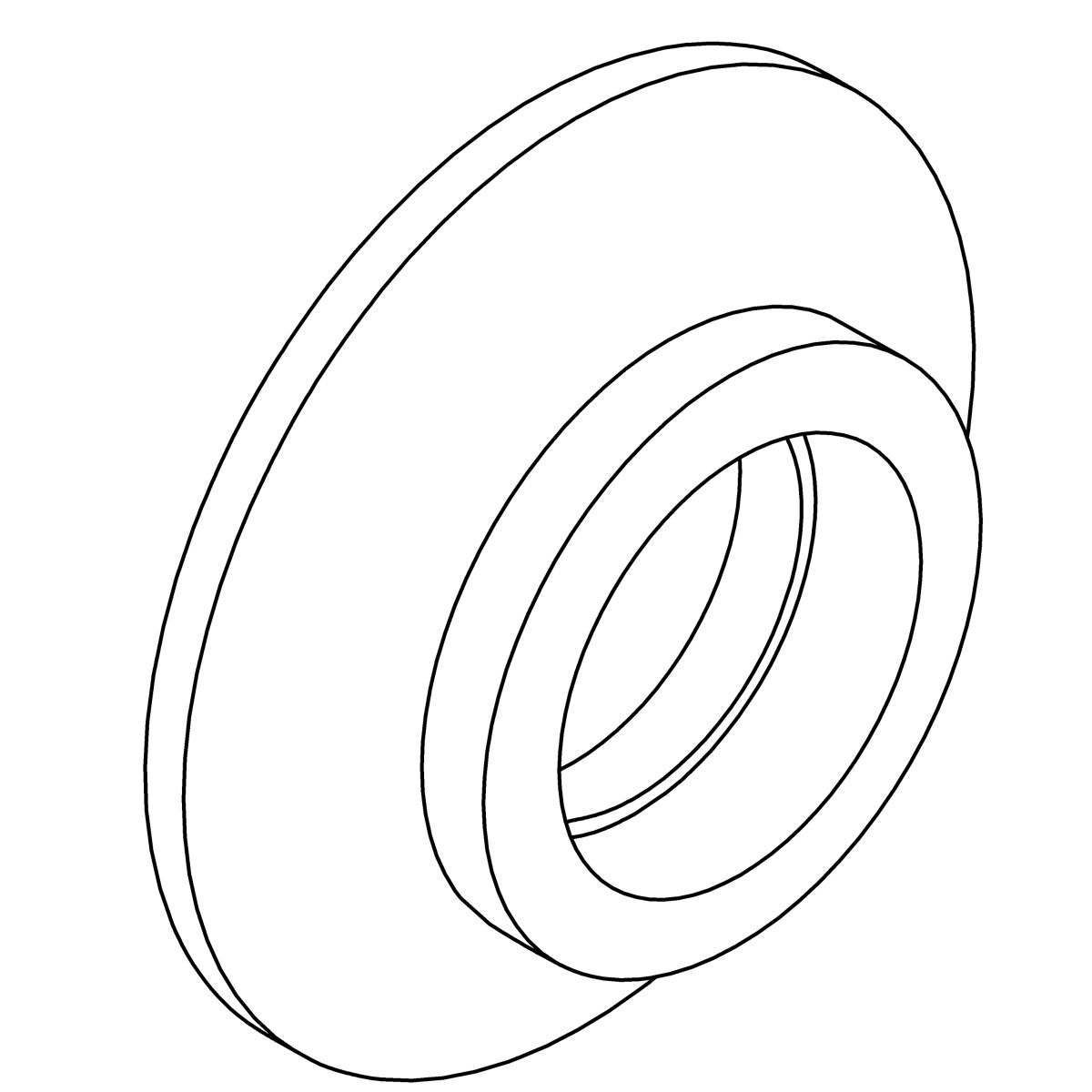 Kohler Genuine Parts Escutcheon - Polished Chrome