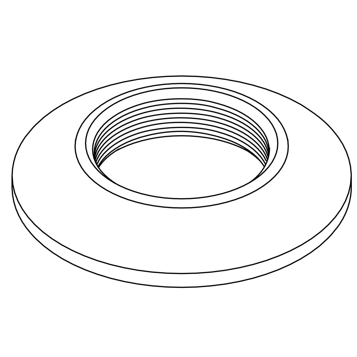 Kohler Genuine Parts Escutcheon, Spout - Polished Chrome
