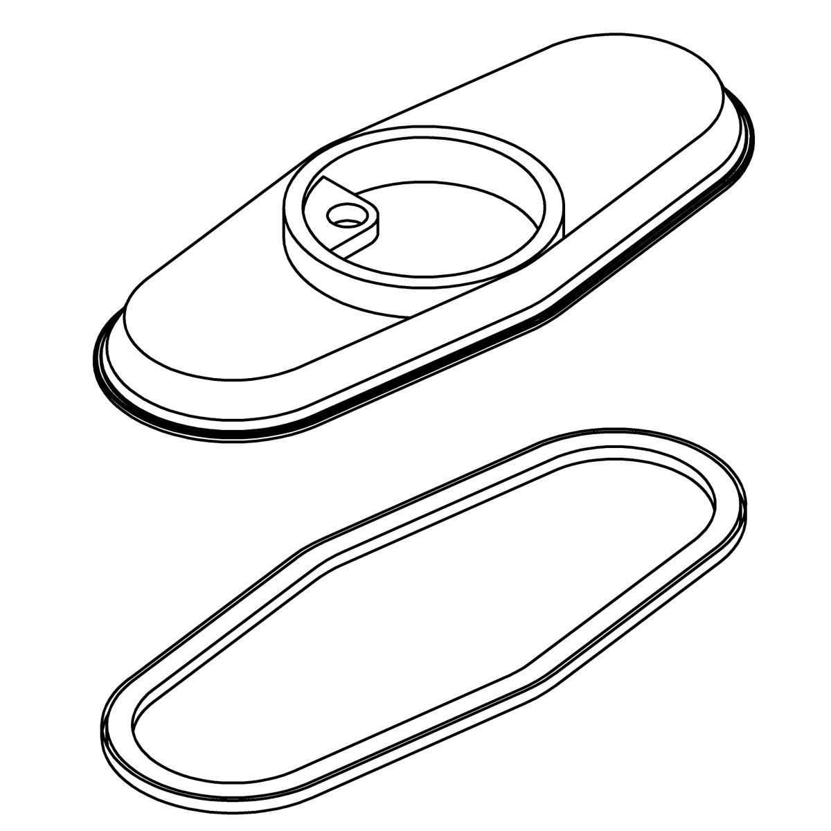 Kohler Genuine Parts Escutcheon KIT - Polished Chrome