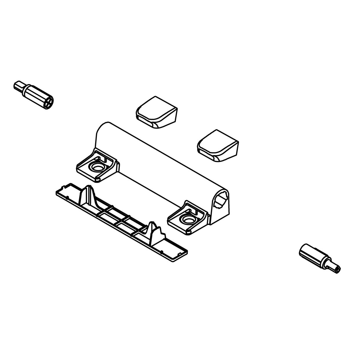 Kohler Genuine Parts Hinge Service KIT, Quiet-close - White