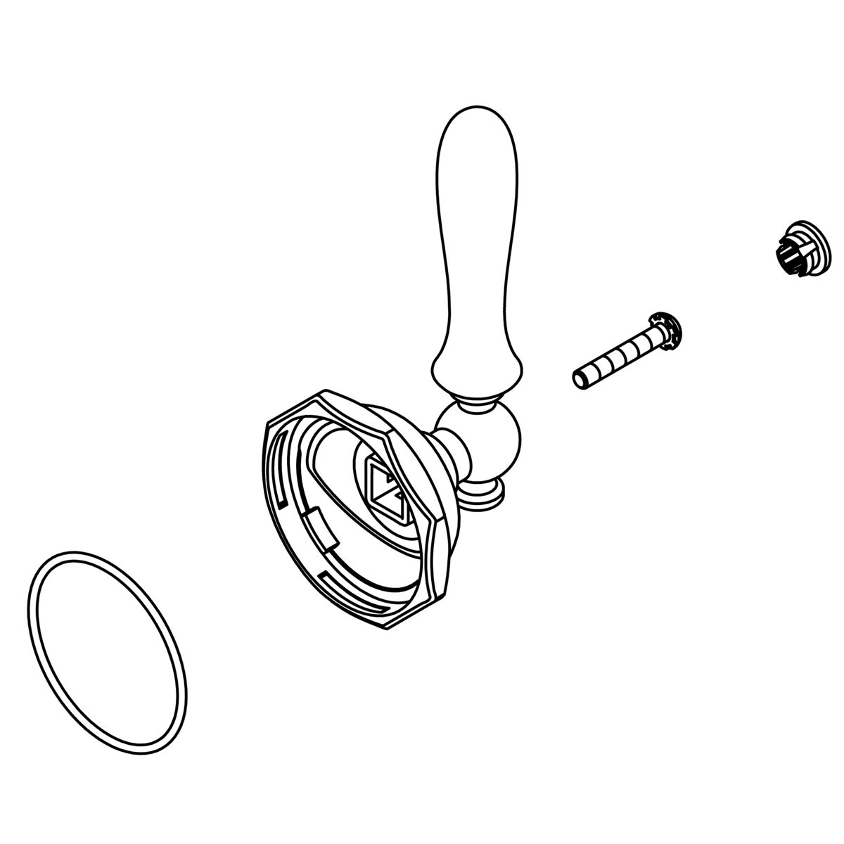 Kohler Genuine Parts Handle KIT - Polished Chrome
