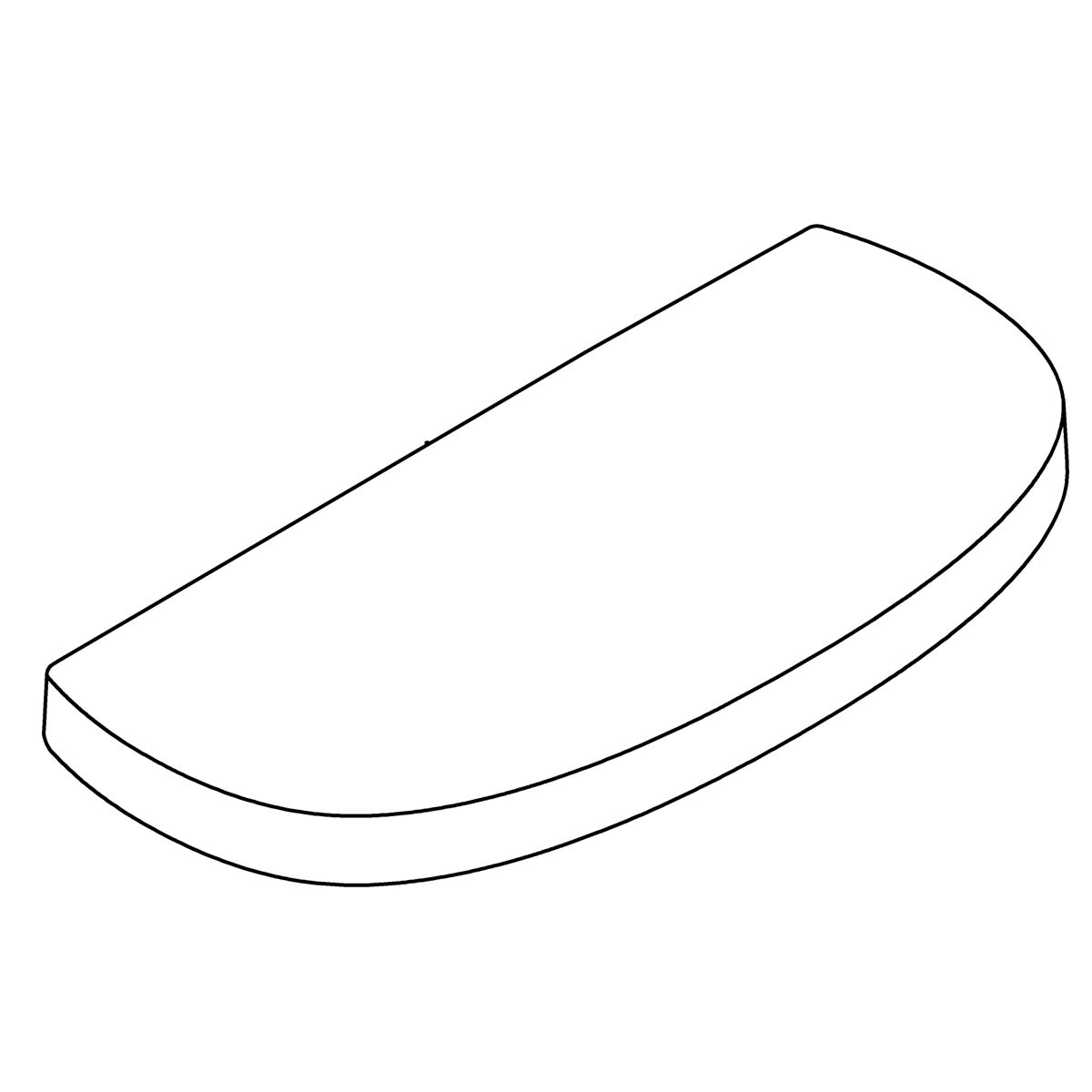 Kohler Genuine Parts Cover, Tank, Toilet - White