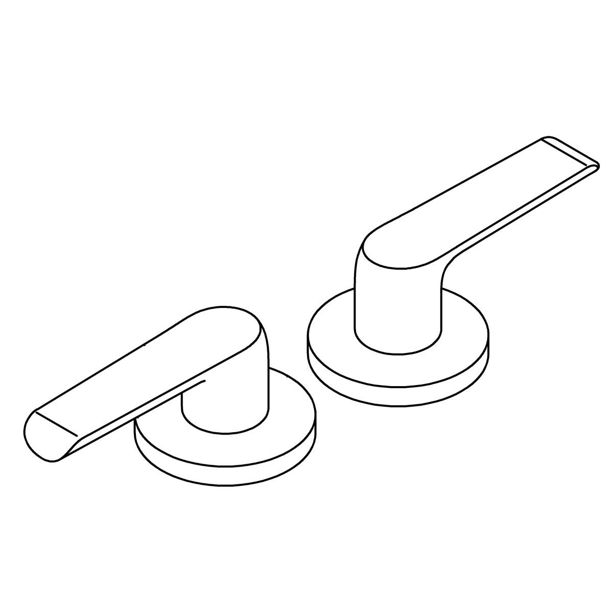 Kohler Genuine Parts Handle Assembly, Lever - Vibrant Brushed Nickel