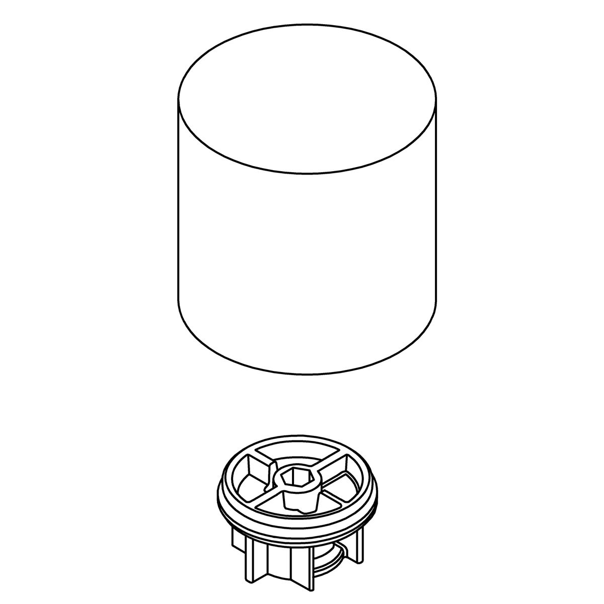 Kohler Genuine Parts Handle KIT - Vibrant Brushed Moderne Brass