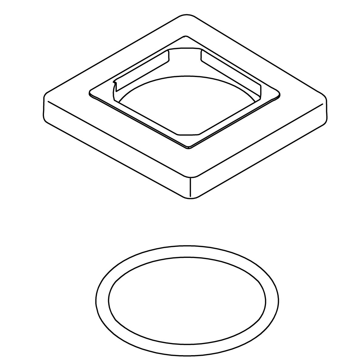 Kohler Genuine Parts Escutcheon KIT - Matte Black