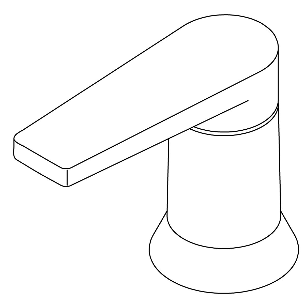 Kohler Genuine Parts Handle Assembly - Matte Black