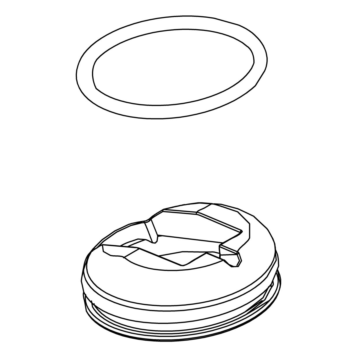 Kohler Genuine Parts Bonnet KIT - Matte Black