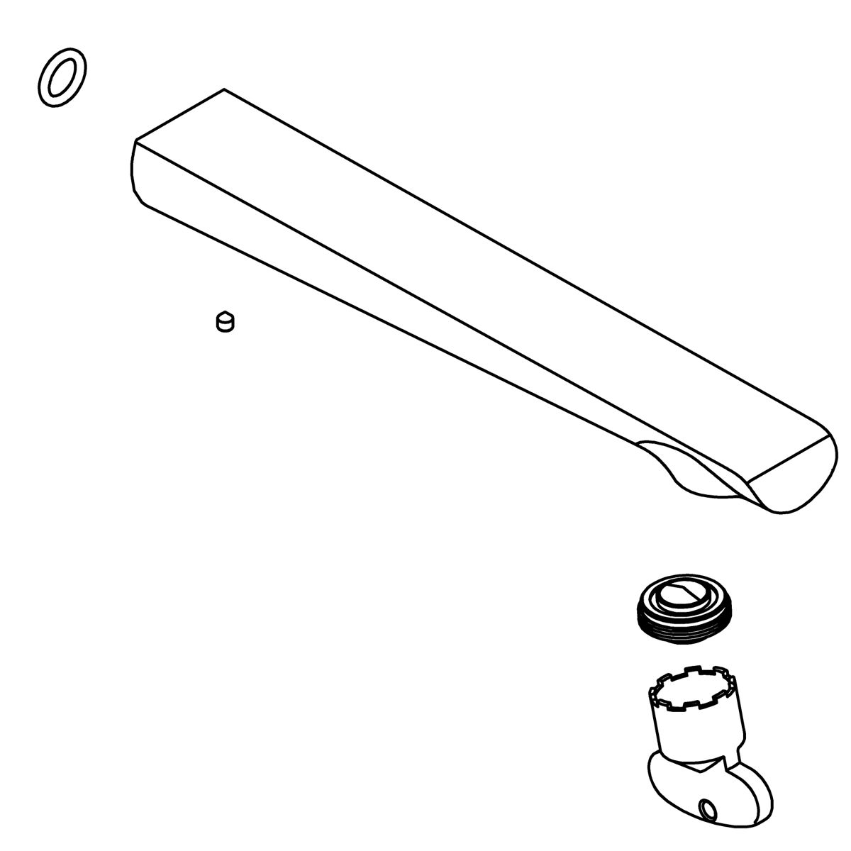Kohler Genuine Parts Spout KIT - Matte Black