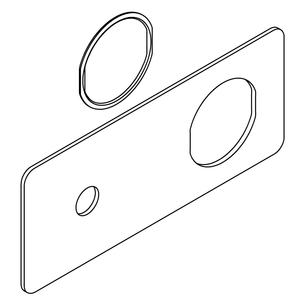 Kohler Genuine Parts Escutcheon KIT - Matte Black