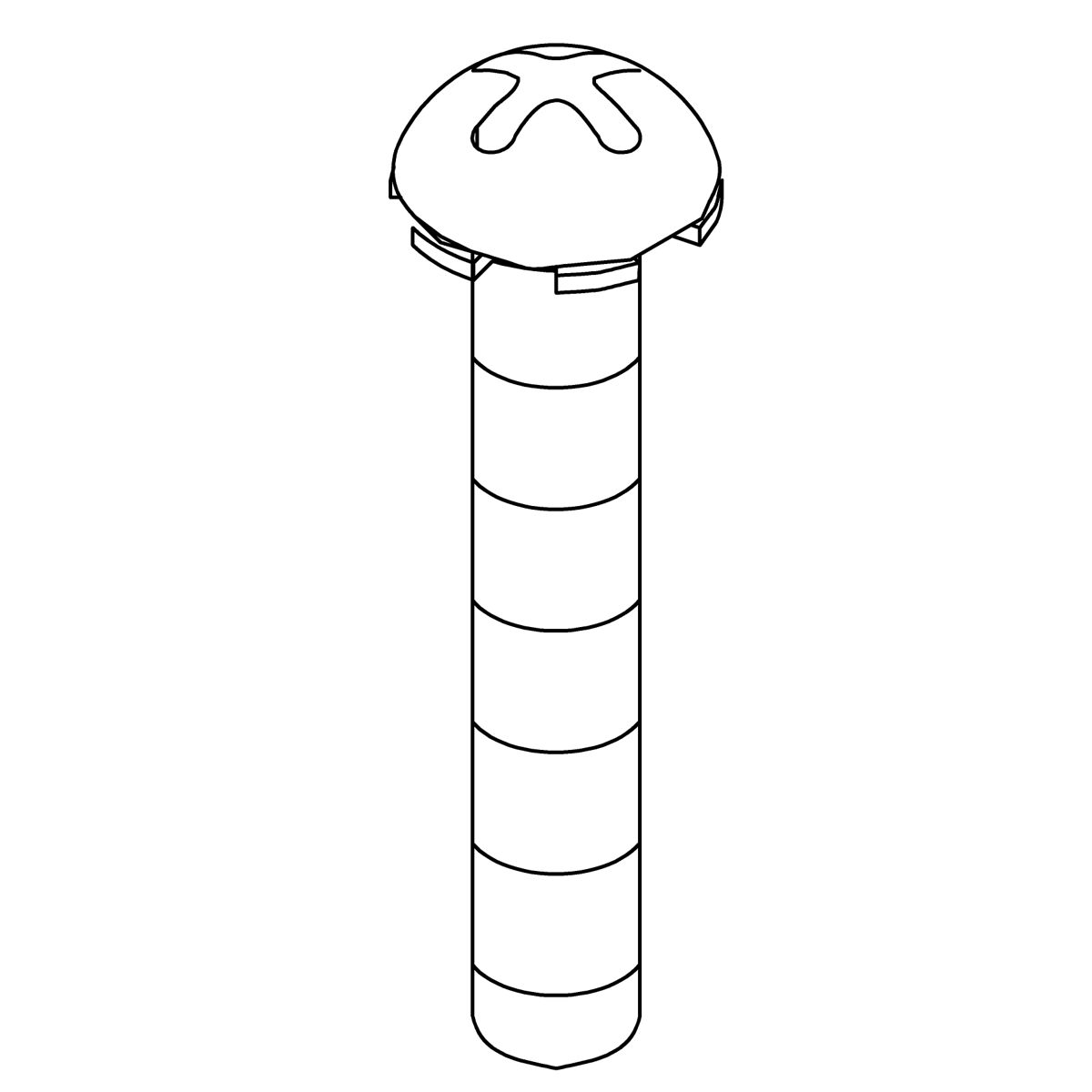 Kohler Genuine Parts Screw, 8-32 X 1.00 Sems, Round