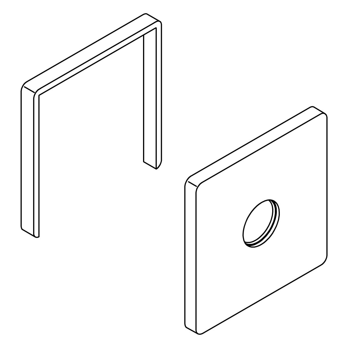 Kohler Genuine Parts Escutcheon Assembly - Matte Black