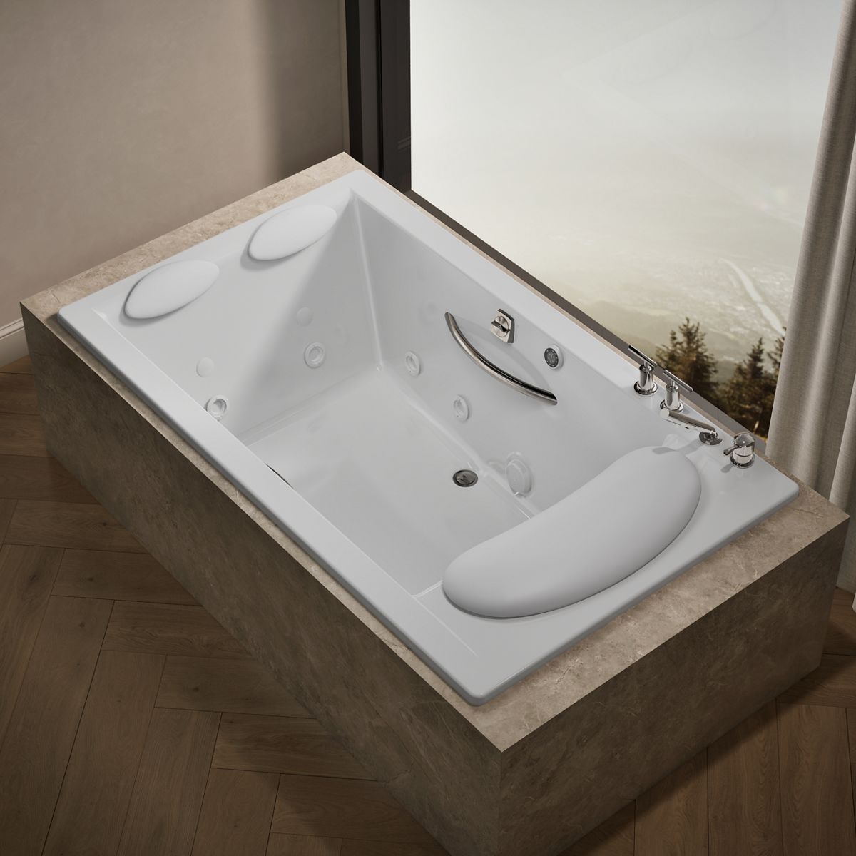 Products in use in close room view