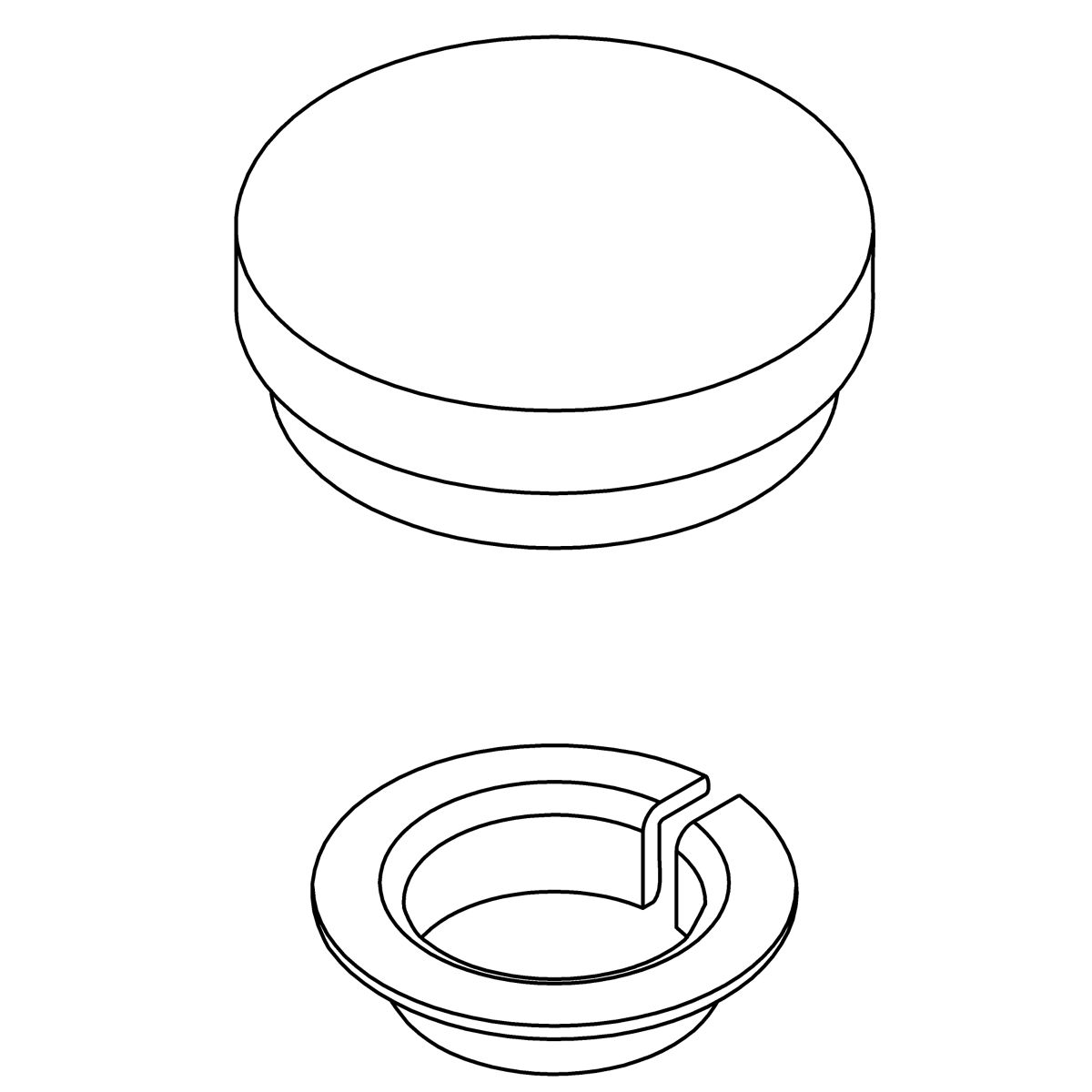 Kohler Genuine Parts Cover & Bearing KIT - Polished Chrome
