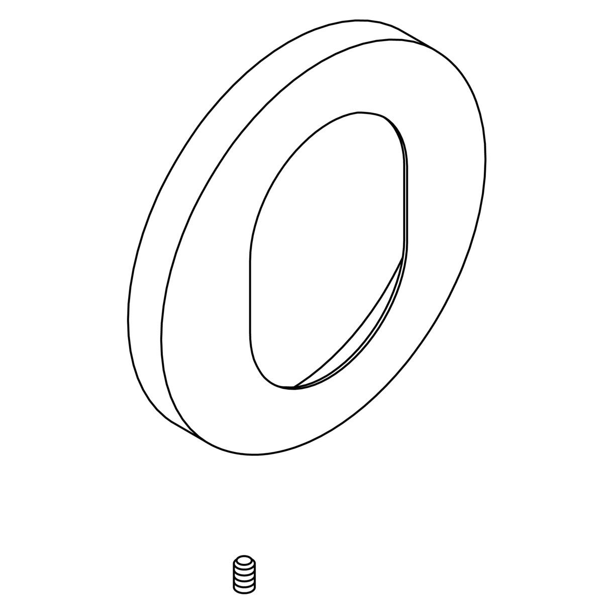 Kohler Genuine Parts Escutcheon Kit,oblo WM - Vibrant Brushed Moderne Brass