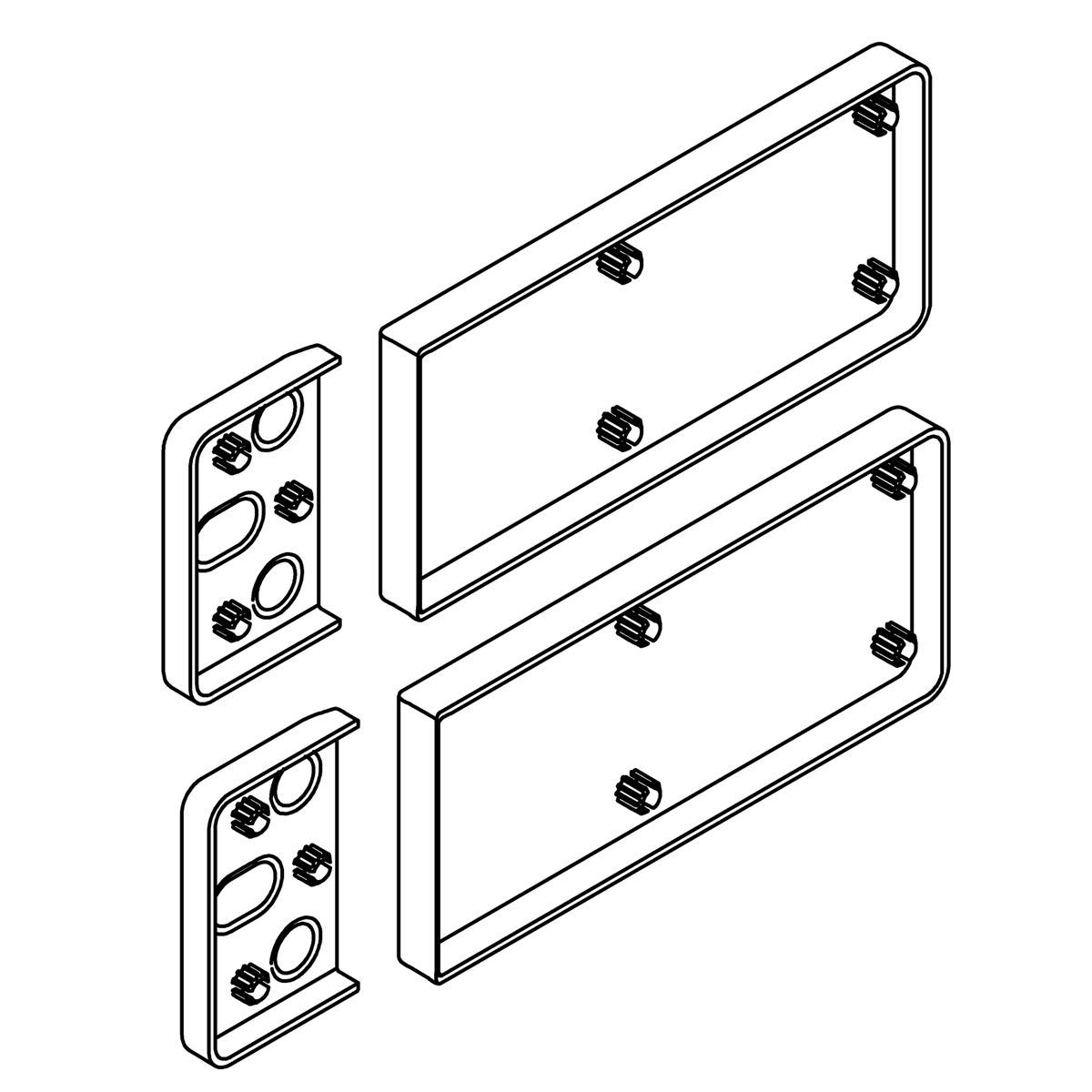 Kohler Genuine Parts KIT, G2W Hinge Covers - Blackened Bronze