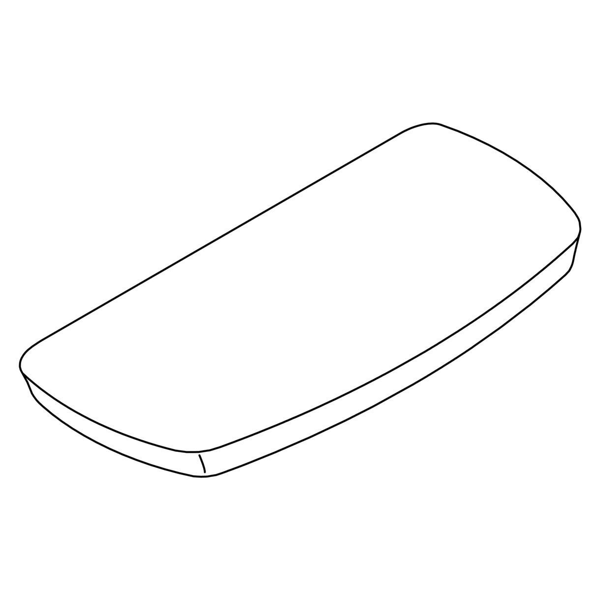 Kohler Genuine Parts Cover, TANK - White