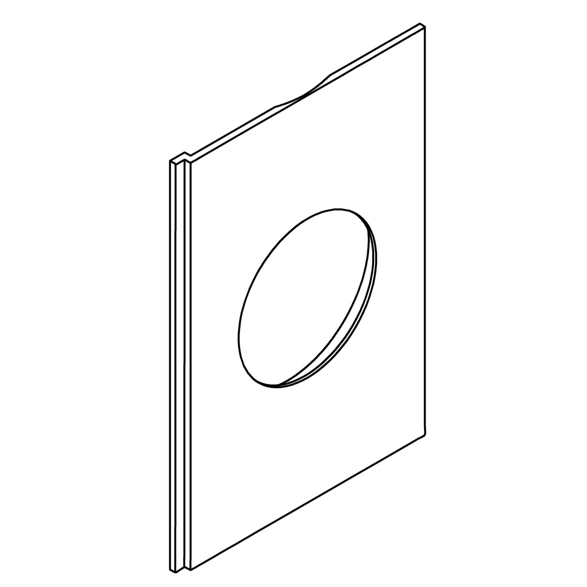 Kohler Genuine Parts TRIM Plate - Matte Black