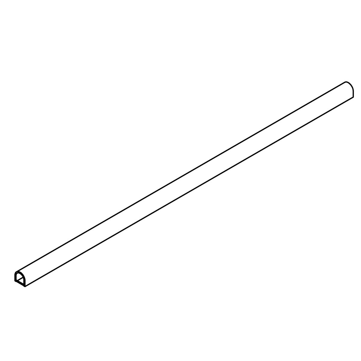 Kohler Genuine Parts Semicircle Threshold - Vibrant Brushed Nickel