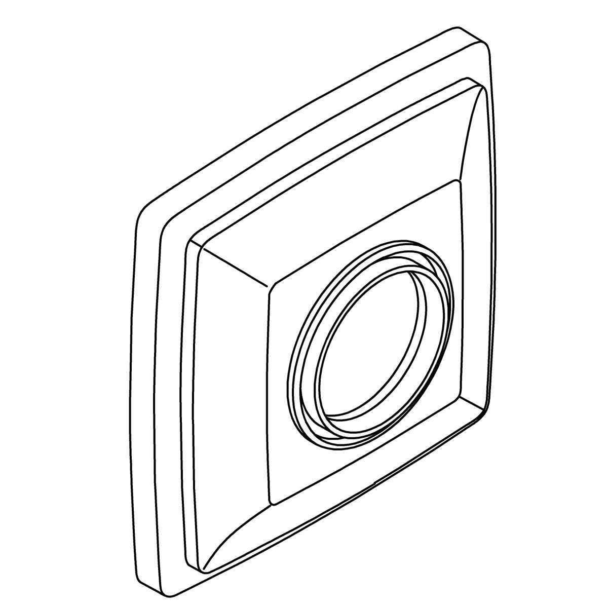 Kohler Genuine Parts Escutcheon Transfer - Matte Black