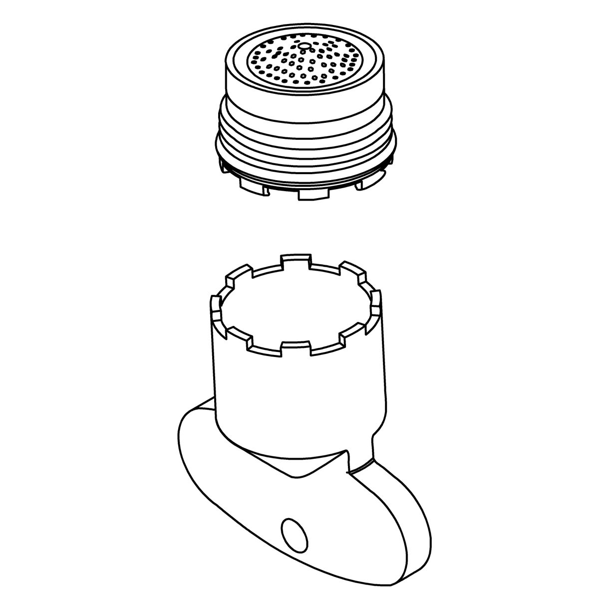 3/4 view of product