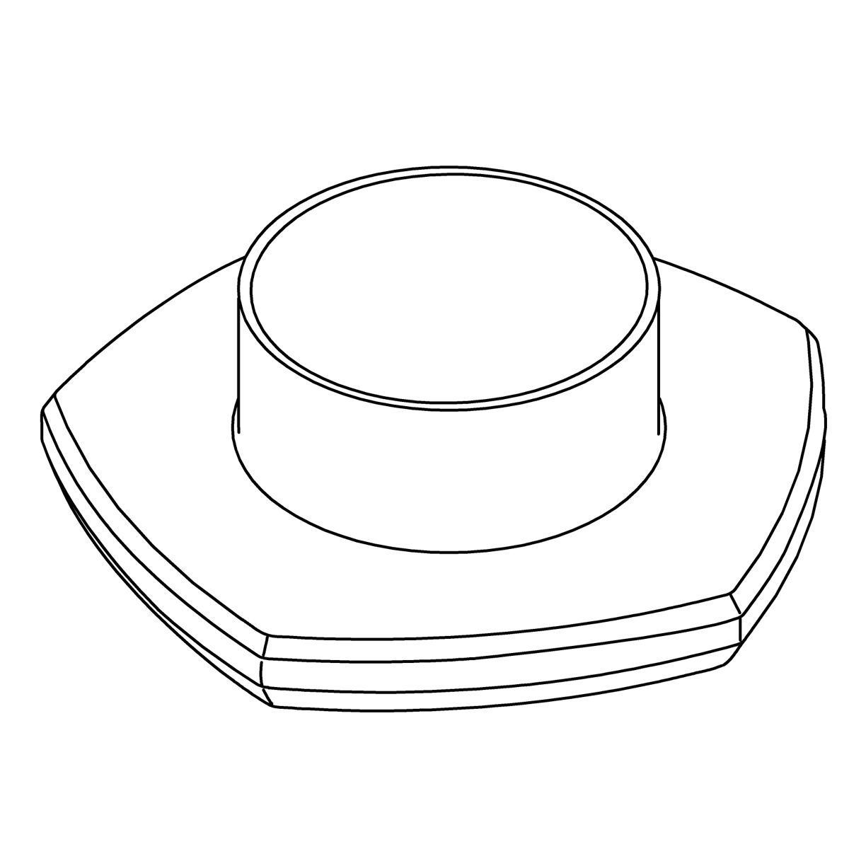 Kohler Genuine Parts Escutcheon - Vibrant Brushed Moderne Brass