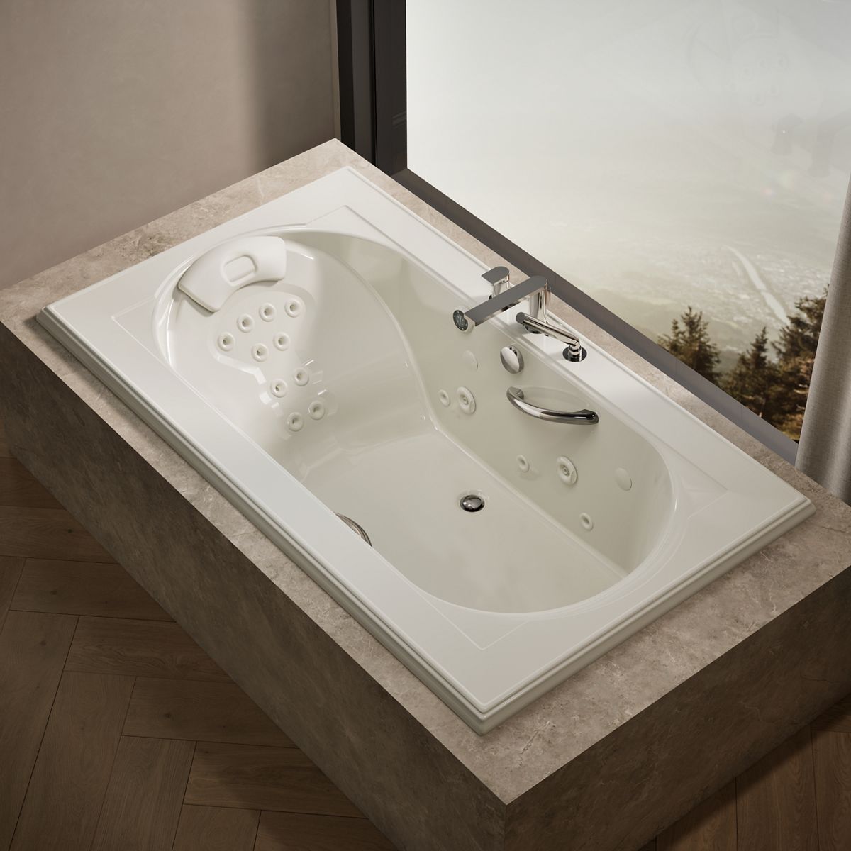 Products in use in close room view