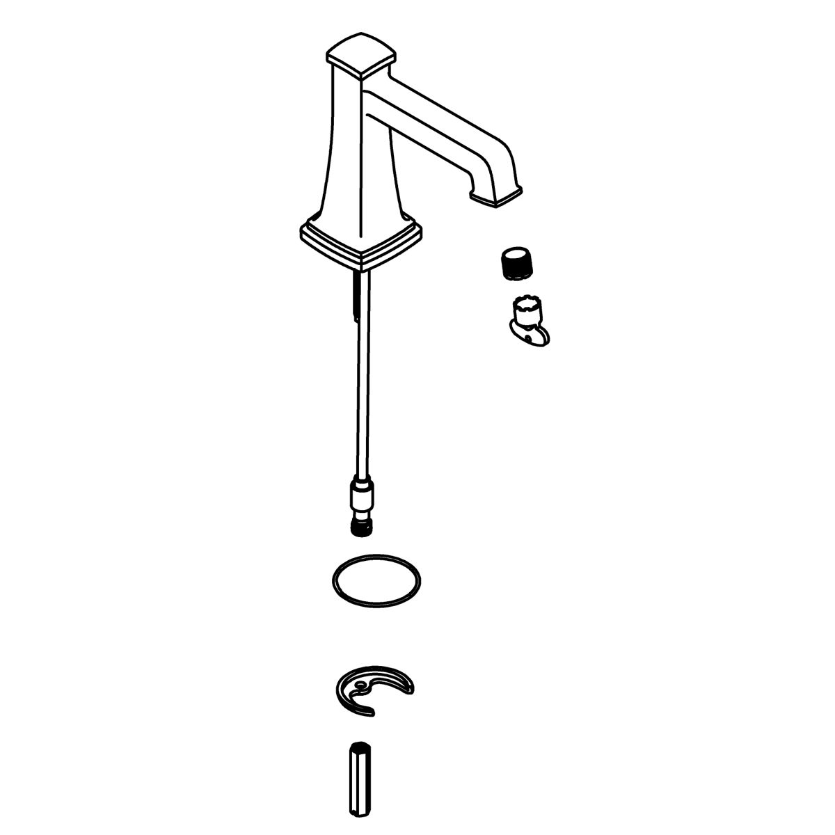 Kohler Genuine Parts Spout Assembly, WS - Polished Chrome