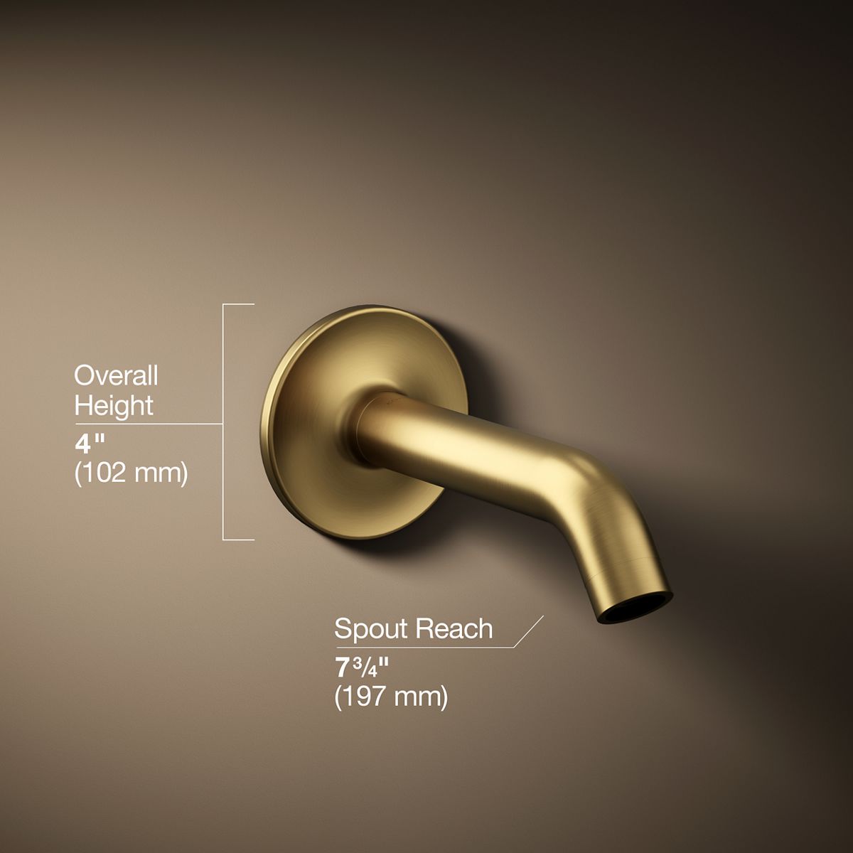 3/4 view of product with dimensions