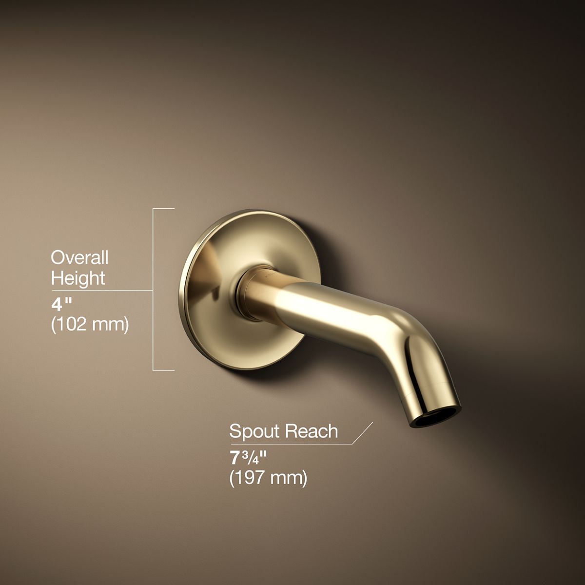 3/4 view of product with dimensions