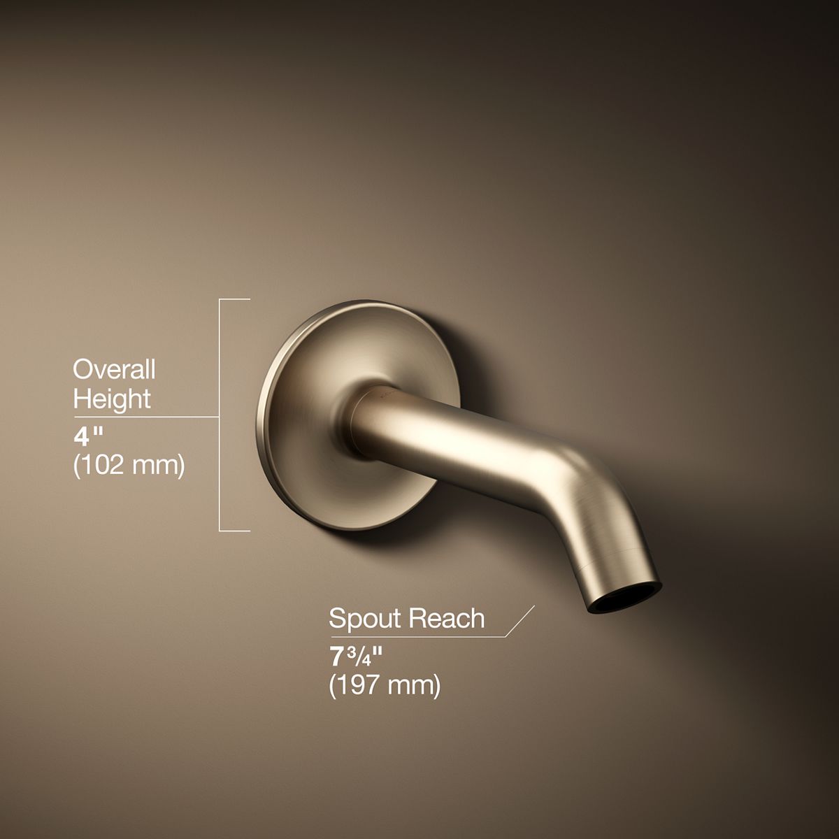 3/4 view of product with dimensions