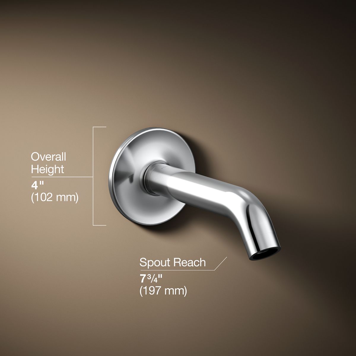 3/4 view of product with dimensions