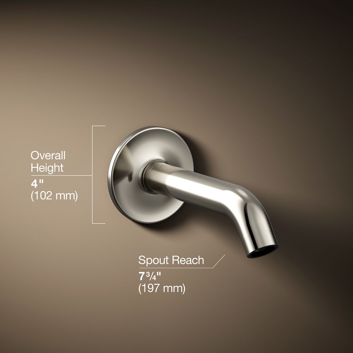 3/4 view of product with dimensions