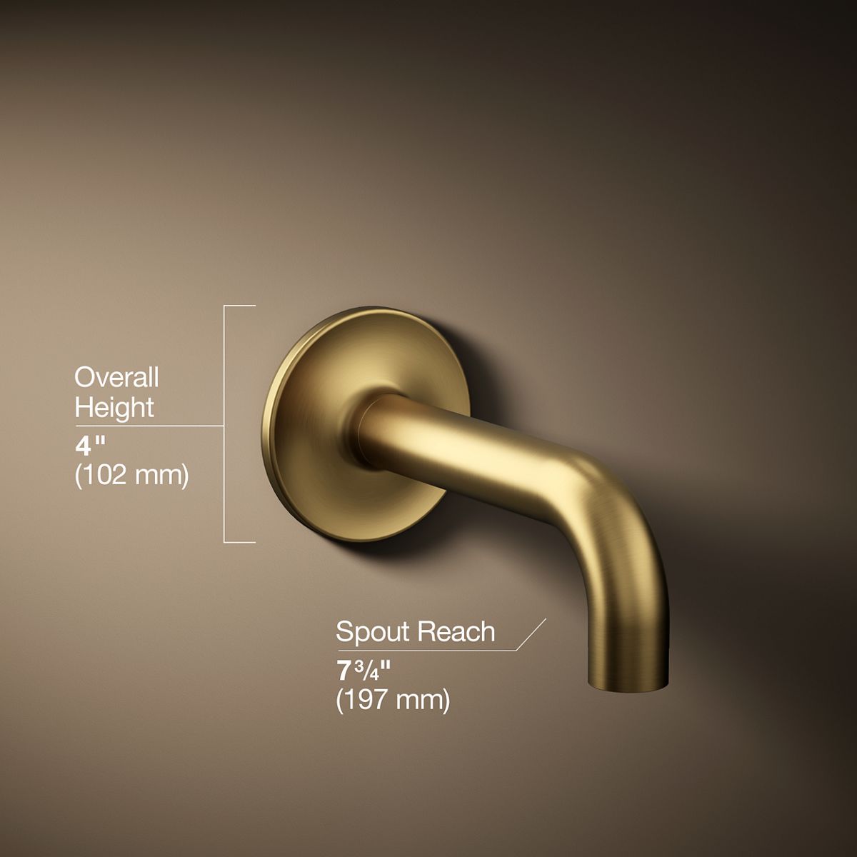 3/4 view of product with dimensions