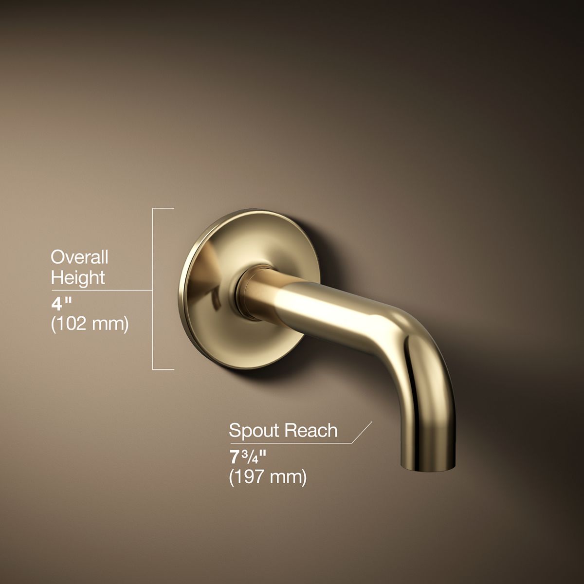 3/4 view of product with dimensions