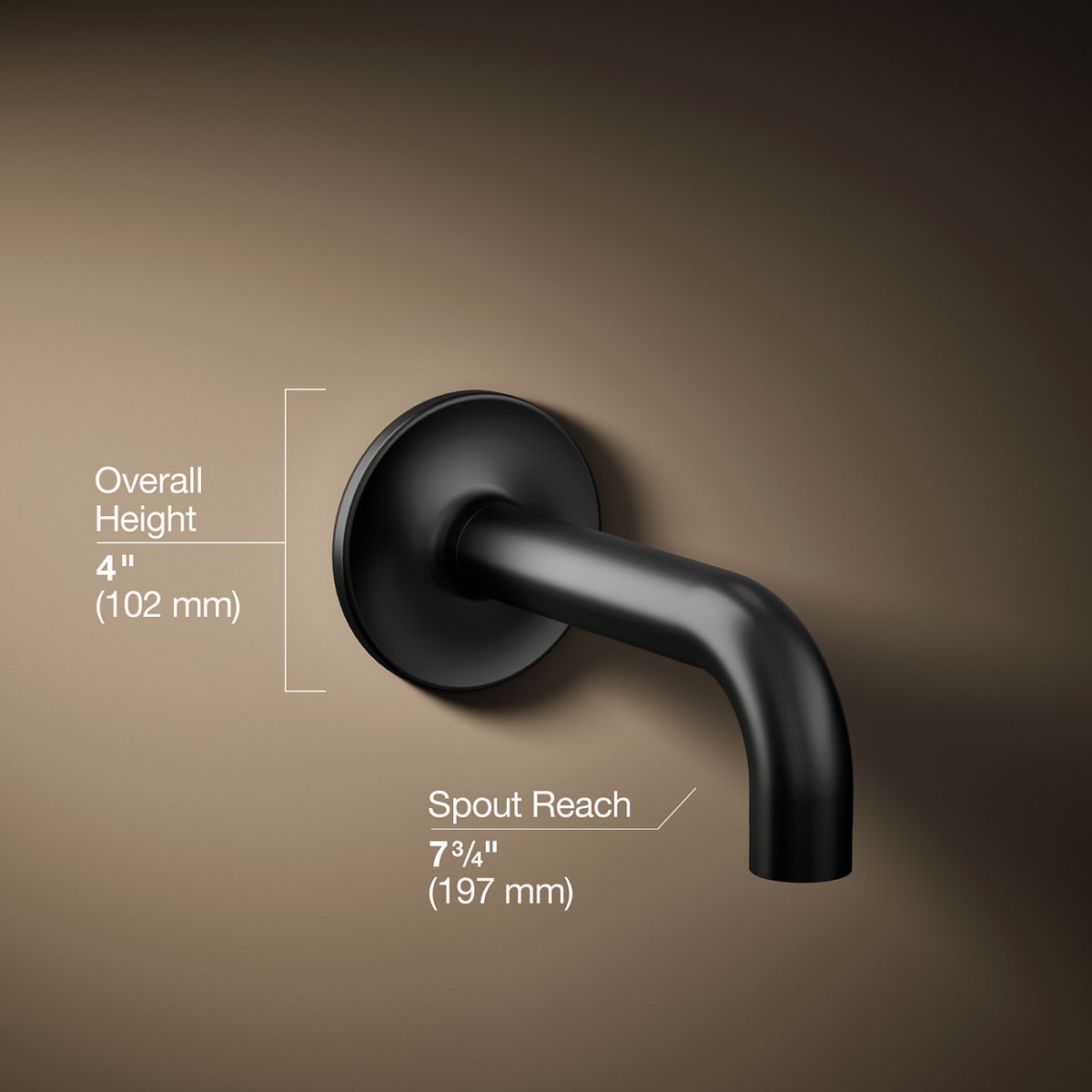 3/4 view of product with dimensions