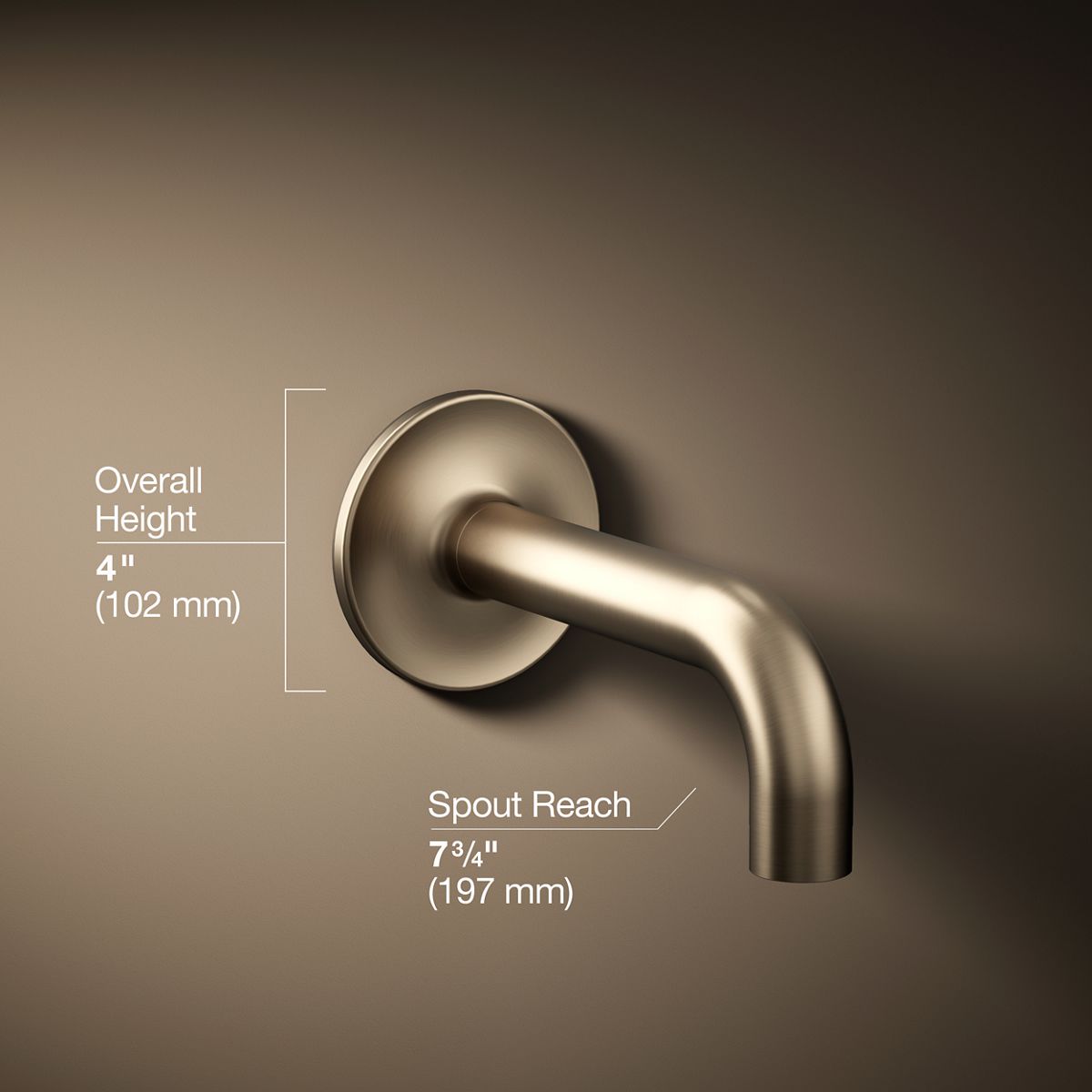 3/4 view of product with dimensions