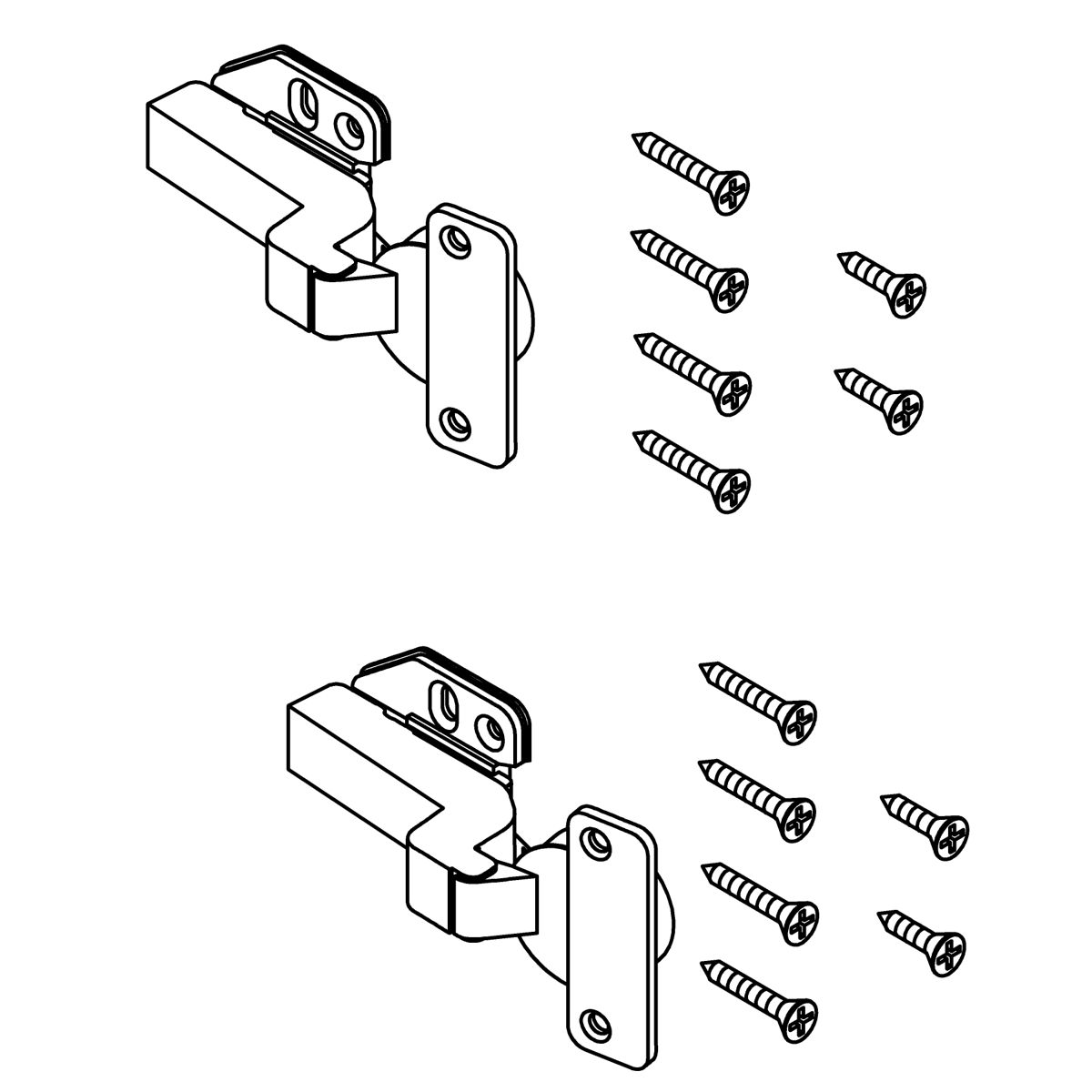 Kohler Genuine Parts Hinge Service KIT, Inset
