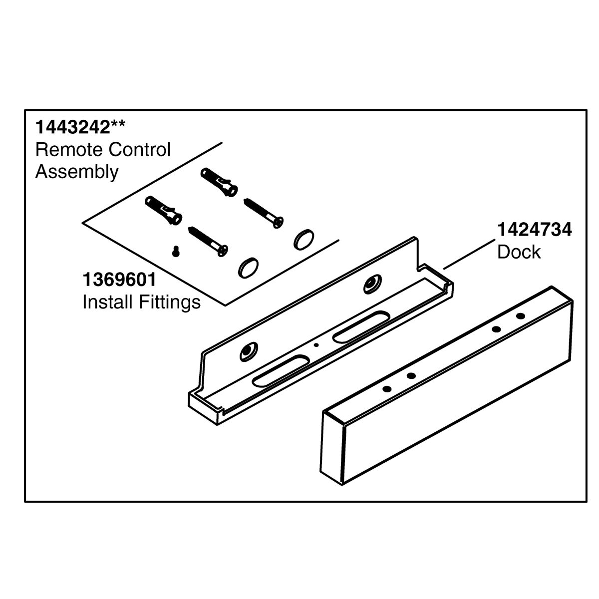 Kohler Genuine Parts Remote Control ASM - White
