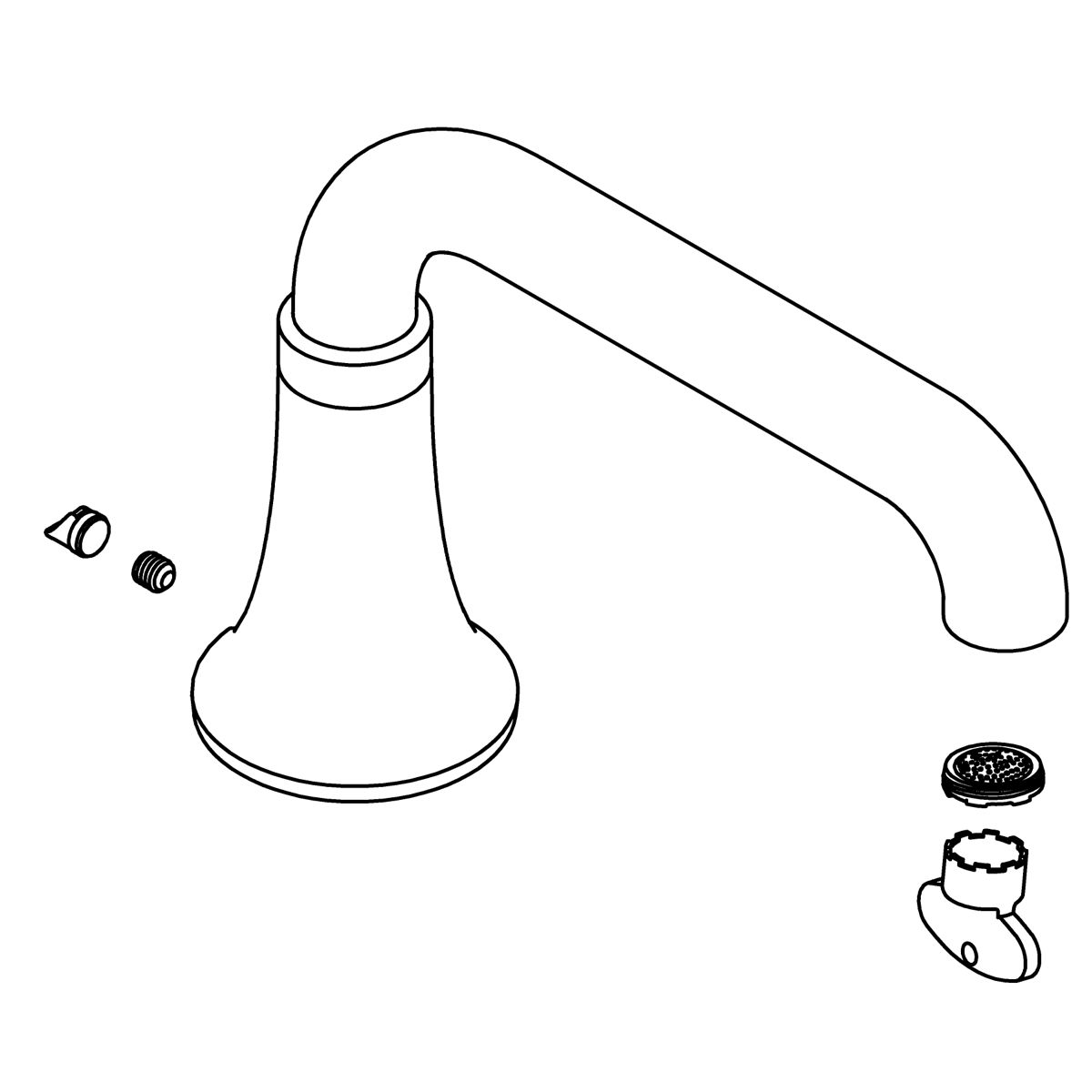 Kohler Genuine Parts Spout KIT - Polished Chrome