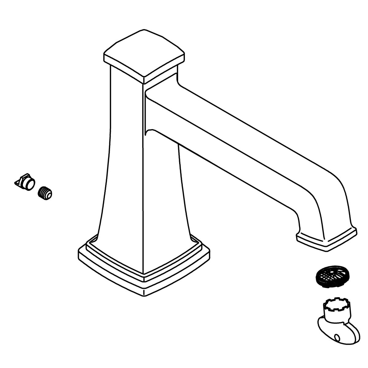 Kohler Genuine Parts Spout KIT - Vibrant Brushed Moderne Brass