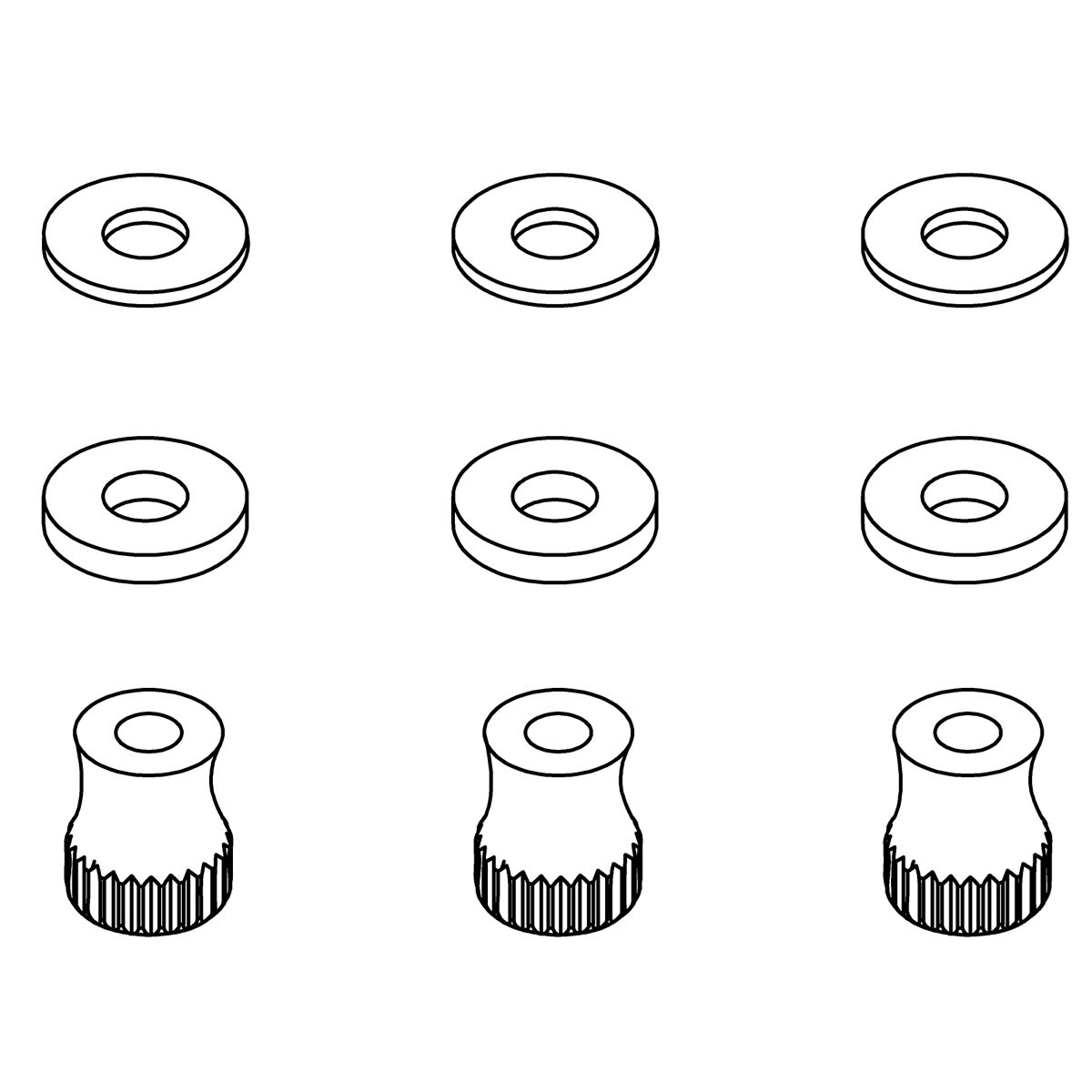 Kohler Genuine Parts KIT, Artifacts Thumb NUT - Matte Black